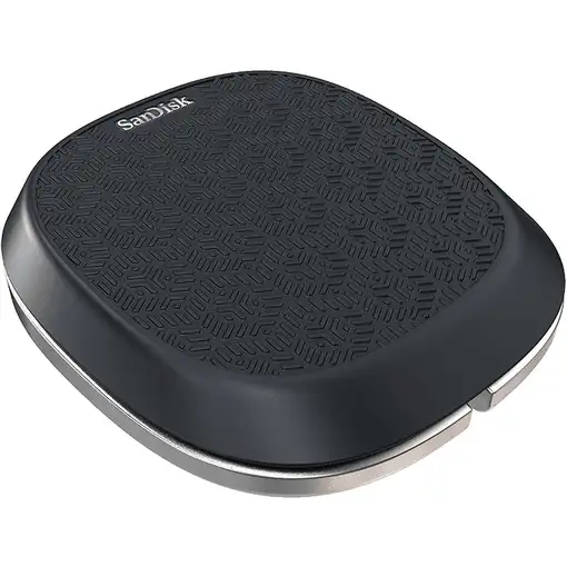 SanDisk iXpand Base Smartphone, Tableta Negro, Plata CC Carga rápida