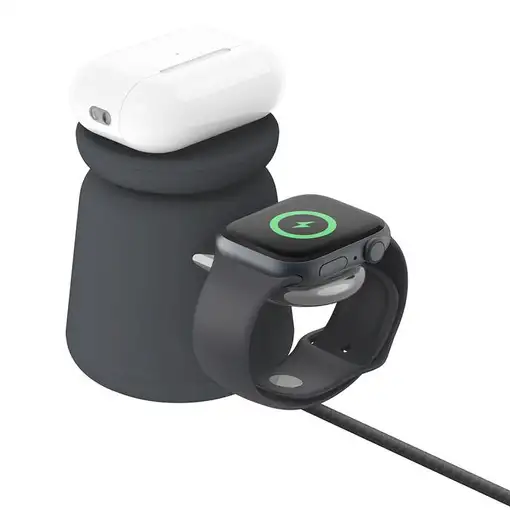 Belkin BoostCharge Pro Auriculares, Smartphone, Reloj inteligente Carbón vegetal
