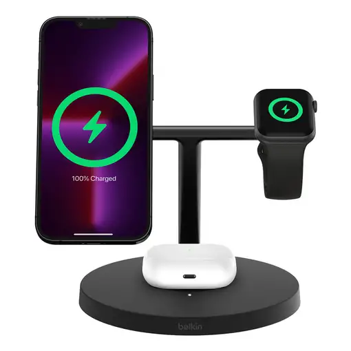 Belkin BoostCharge Pro Auriculares, Smartphone, Reloj inteligente Negro USB