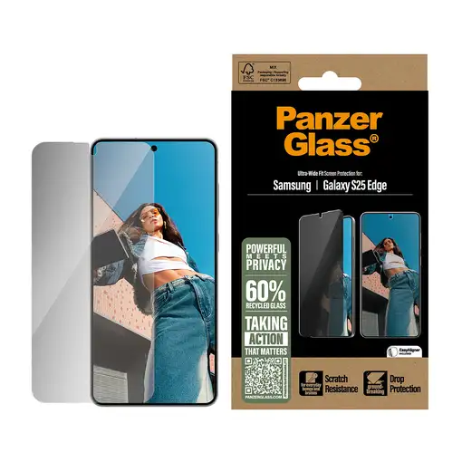 PanzerGlass ® Privacy Screen Protector Samsung S25 Edge