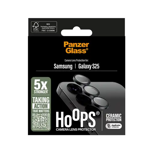 PanzerGlass ® Hoops® Ceramic Camera Lens Protector Samsung Galaxy S25