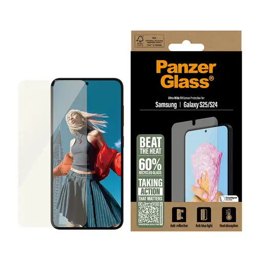 PanzerGlass ® All-in-One Screen Protector Samsung Galaxy S25 | S24 |