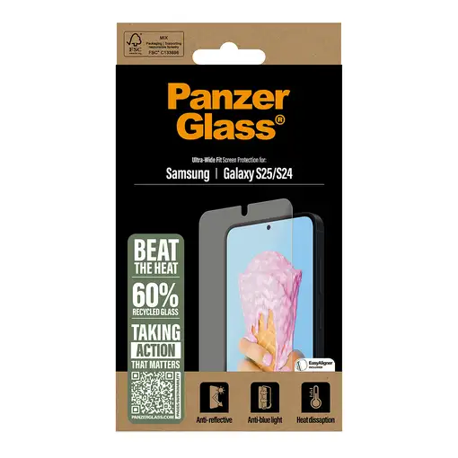 PanzerGlass ® All-in-One Screen Protector Samsung Galaxy S25 | S24 |