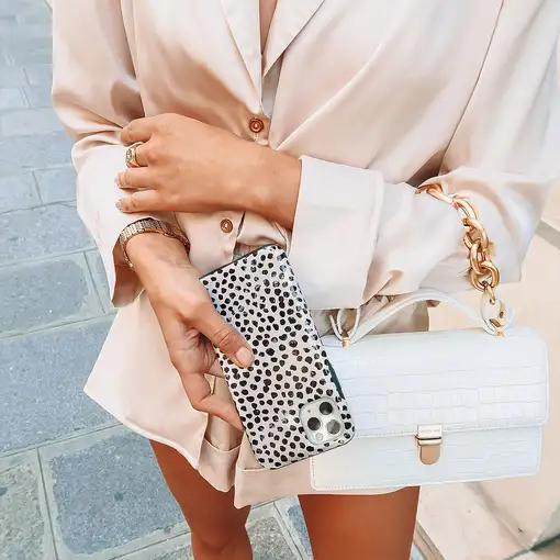 BURGA 57325 funda para teléfono móvil 17 cm (6.7") Beige, Negro