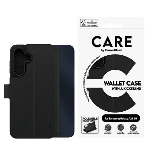 PanzerGlass CARE™ by ® Wallet Case w. Kickstand Samsung Galaxy A26 5G funda para t