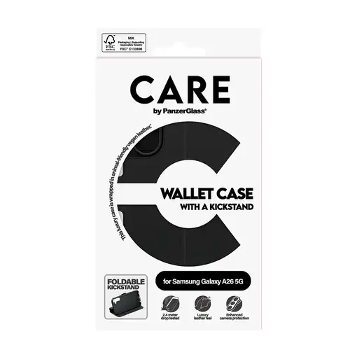 PanzerGlass CARE™ by ® Wallet Case w. Kickstand Samsung Galaxy A26 5G funda para t