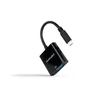Nanocable Conversor USB-C a VGA, USB-C/M-VGA/H, Negro, 10 cm