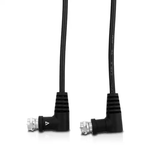 V7 Cable negro coaxial con conector coaxial macho a coaxial macho 3m