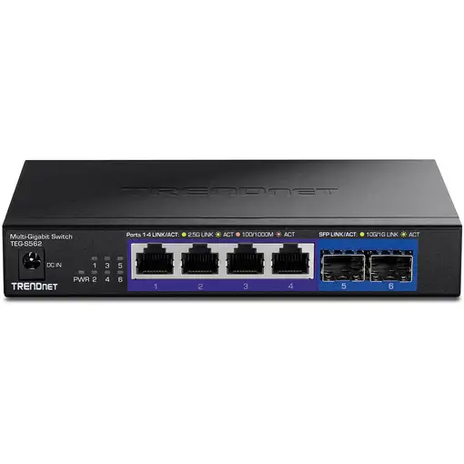 Trendnet TEG-S562 switch No administrado 2.5G Ethernet (100/1000/2500) Negro
