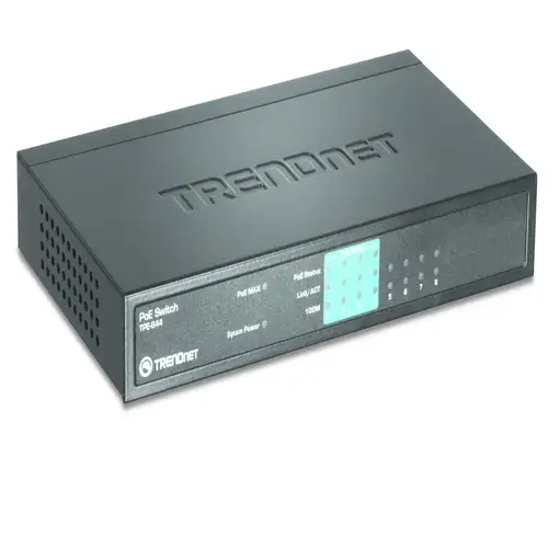 Trendnet TPE-S44 switch No administrado Energía sobre Ethernet (PoE) Azul