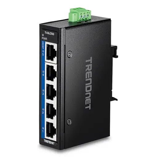 Trendnet TI-GLC50 switch No administrado Gigabit Ethernet (10/100/1000) Negro