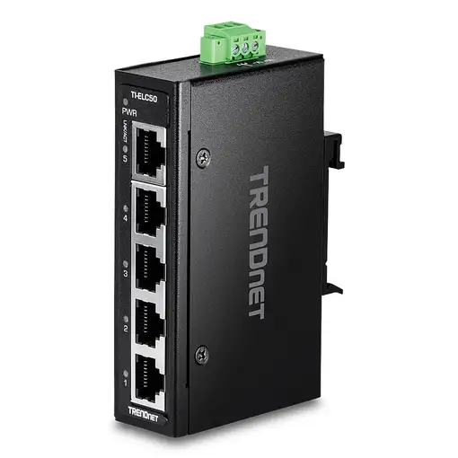 Trendnet TI-ELC50 switch No administrado Fast Ethernet (10/100) Negro