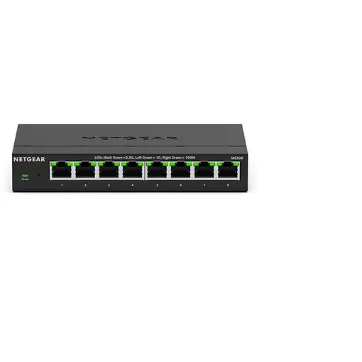 NETGEAR MS308 No administrado 2.5G Ethernet (100/1000/2500) Negro
