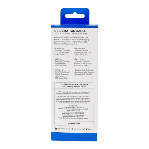 PowerA 1516957-01 cable USB 3 m USB A USB C Negro