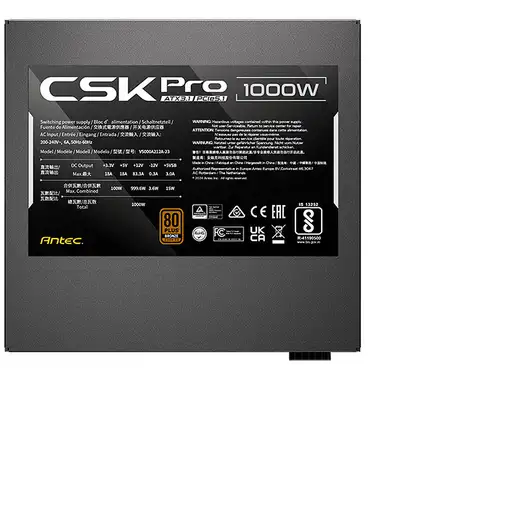 Antec SIGNATURE CSK1000 PRO ATX3.1 unidad de fuente de alimentación 1000 W