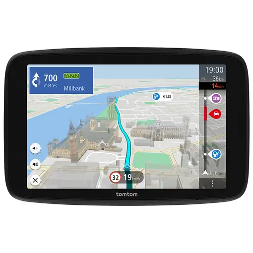 TomTom GO Camper Max navegador Fijo 17,8 cm (7'') Pantalla táctil 400 g Negro