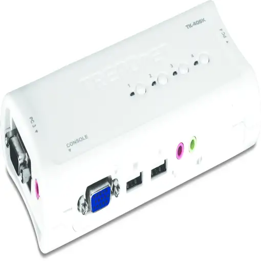 Trendnet TK-409K interruptor KVM Azul