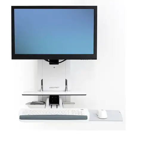 Ergotron 61-080-062 soporte para monitor 61 cm (24'') Pared Blanco