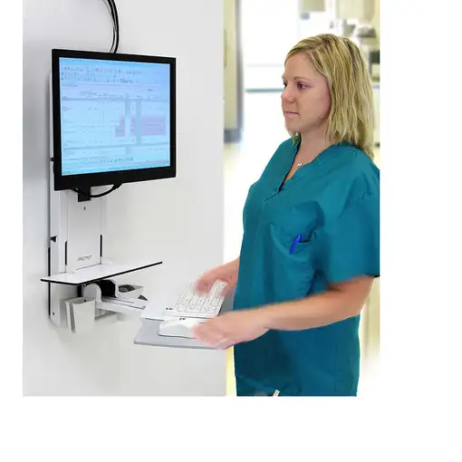 Ergotron 61-080-062 soporte para monitor 61 cm (24'') Pared Blanco