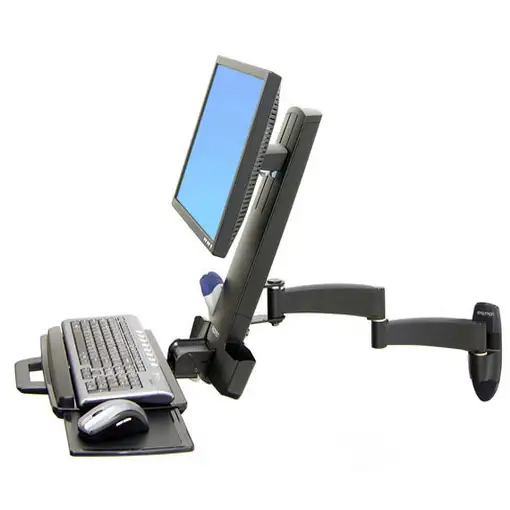 Ergotron 200 Series Combo Arm 61 cm (24") Pared Negro