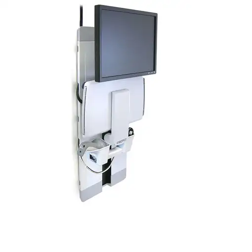 Ergotron StyleView Vertical Lift, Patient Room 61 cm (24") Pared Blanco