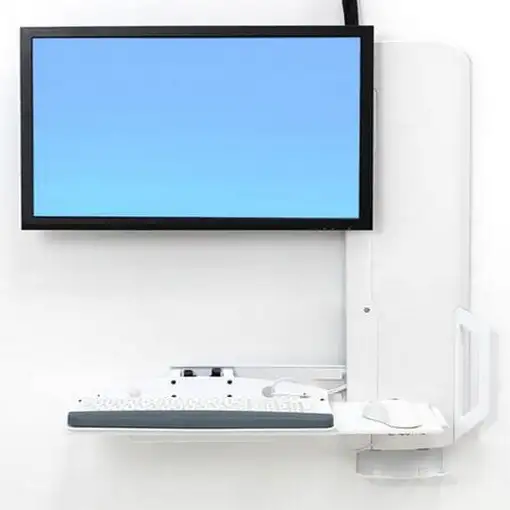 Ergotron 61-081-062 soporte para monitor 61 cm (24") Pared Blanco
