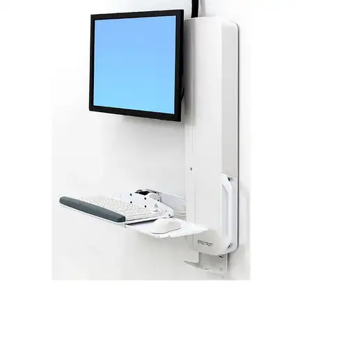Ergotron 61-081-062 soporte para monitor 61 cm (24") Pared Blanco