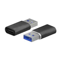 AISENS Mini Adaptador USB 3.2 Gen2 / USB 2.0 3A, Tipo USB-C/H-A/M, Negro