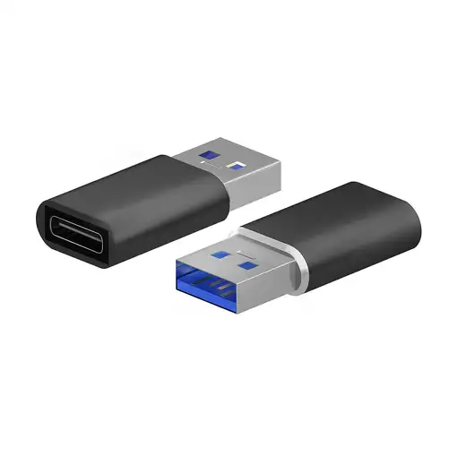 AISENS Mini Adaptador USB 3.2 Gen2 / USB 2.0 3A, Tipo USB-C/H-A/M, Negro