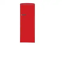 Exquisit RKS325-V-H-160E frigorífico Independiente 225 L Rojo, Acero inoxidable