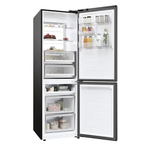 Frigorífico Combi negro, 192.5x59.5x68.5cm, 2D 60 Series 7 PRO HDR7619DNGB HAIER