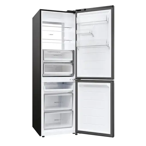 Frigorífico Combi negro, 192.5x59.5x68.5cm, 2D 60 Series 7 PRO HDR7619DNGB HAIER