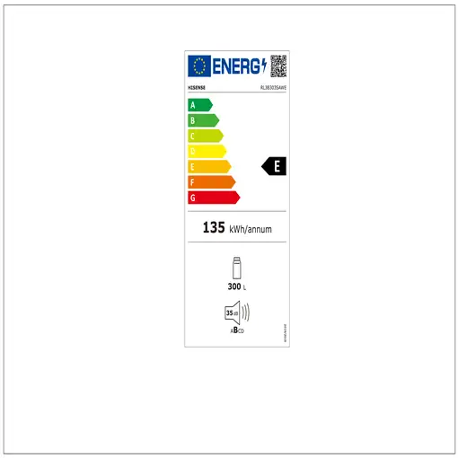 Hisense RL3B303SAWE frigorífico Integrado 300 L Blanco