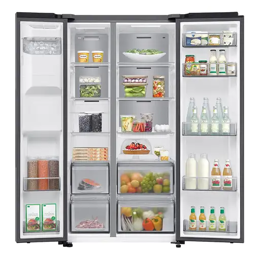 Samsung Frigorífico Americano Bespoke AI 178cm 640L Clase E Inox RS70F64KETEF