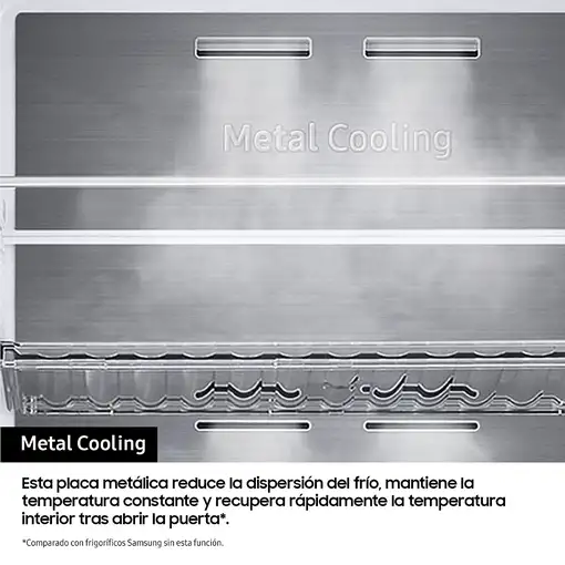 Samsung Frigorífico Americano Bespoke AI 178cm 640L Clase E Inox RS70F64KETEF