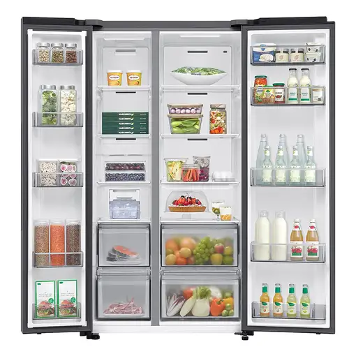 Samsung Series 7 Frigorífico Americano Bespoke AI 178cm 659L Clase E Inox RS70F65Q