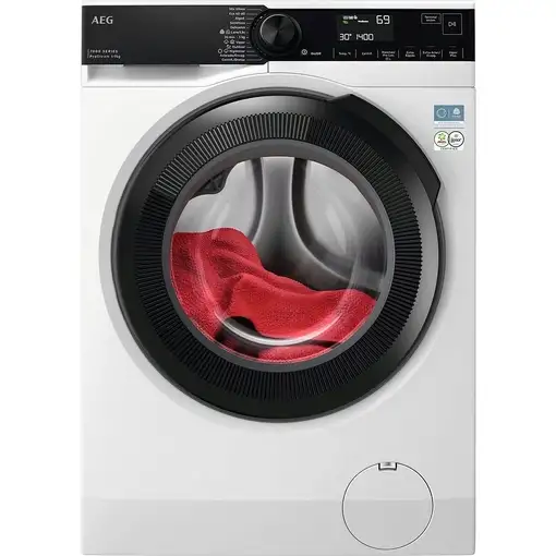 Lavadora carga frontal 9 kg 1351 RPM Blanco 914 921 787 AEG