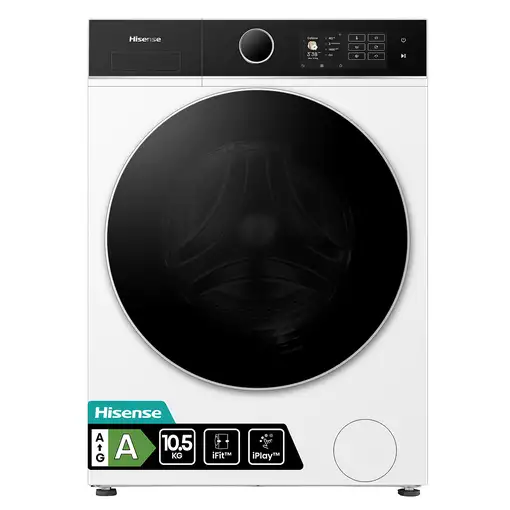 Lavadora carga frontal 10.5 kg 1310 RPM Blanco 20015295 HISENSE