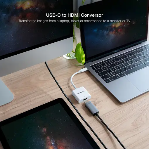 Nanocable CONVERSOR USB-C A HDMI 4K, 15 CM