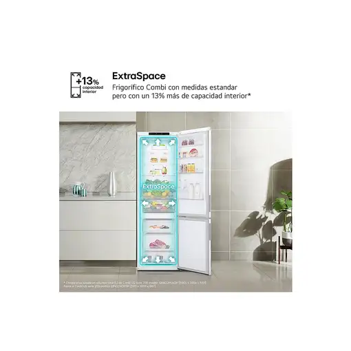Frigorífico combi blanco, 344 L, GBV21NCDSW LG