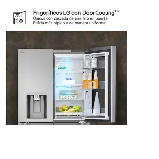 LG GMK960PY2E nevera puerta lado a lado Independiente 646 L Acero inoxidable