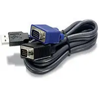 Trendnet 1.8m USB/VGA cable para video, teclado y ratón (kvm) Negro 1,8 m