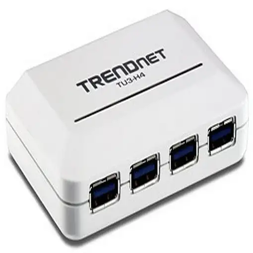 Trendnet TU3-H4 hub de interfaz 5000 Mbit/s Blanco