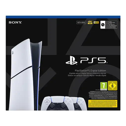 Sony Playstation 5 Slim Digital 825 GB Wifi Negro, Blanco