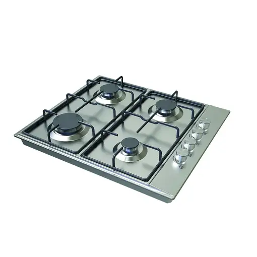 Placa de Gas Natural con 4 Fuegos, inox, EGX-6041 TI N EDESA
