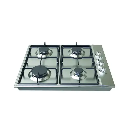 Placa de Gas Natural con 4 Fuegos, inox, EGX-6041 TI N EDESA