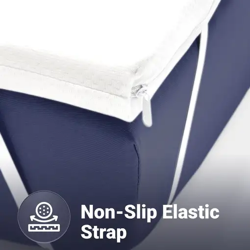 The White Stone Sobrecolchón 100x200 cm de Látex Natural, Desenfundable 5 cm | Tej