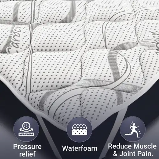 The White Stone Sobrecolchón 130x200 transpirable altura 5 cm | Corrector de colch