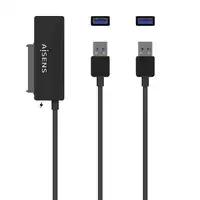 AISENS Adaptador ASE-35A01B SATA a USB-A USB 3.0/USB3.1 GEN1 para Discos Duros 2.5