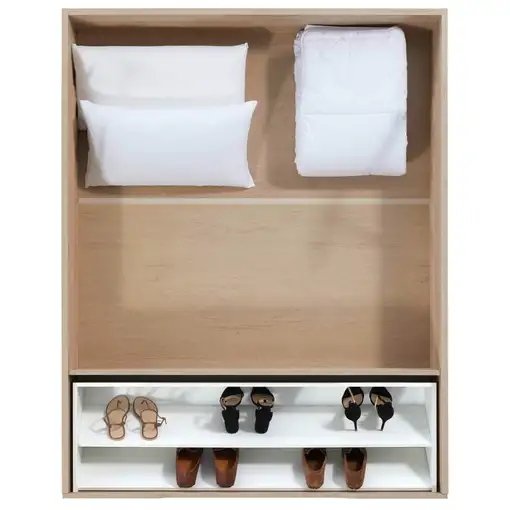 Pack Flex Nimbus + Madera 25 Zapatero NATURAL + Almohada/s (90x200 - Natural)